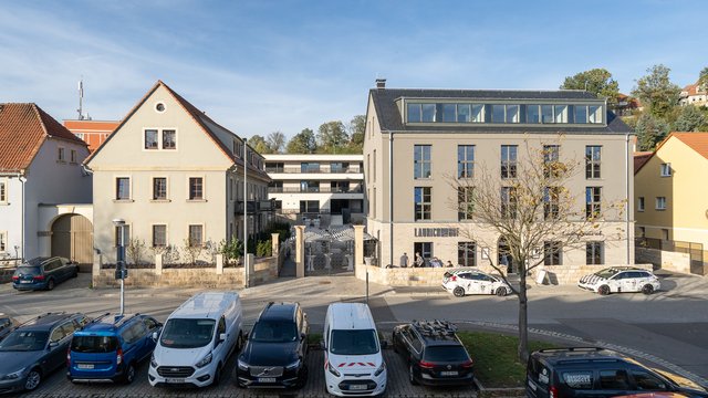 Neubau Suitenhotel „Laurichhof“ mit 27 Ferienwohnungen in Pirna-Copitz, Hauptplatz